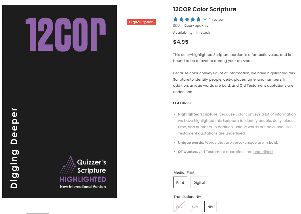 Corinthians Color Scripture